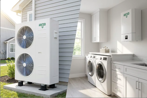 Bomba <span class=keywords><strong>de</strong></span> Calor Aire-Agua Split <span class=keywords><strong>de</strong></span> Alta Eficiencia AIROSD CE BAFA TUV 12KW R32 Full DC Inverter EVI para Hoteles y Uso en Exteriores - Product Image 3