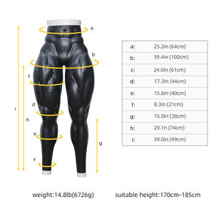<span class=keywords><strong>Ftm</strong></span> Cosplay <span class=keywords><strong>transgenre</strong></span> fête réaliste Silicone faux Muscle pantalon Simulation artificielle fausse jambe femme à homme Crossdressing - Product Image 3