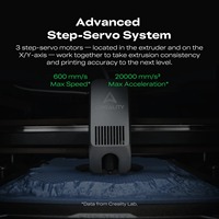 Imprimante 3D Creality K2 Combo multi-couleurs 260x260x260mm, haute vitesse 600mm/s, machine d'impression 3D FDM avec système intelligent CFS