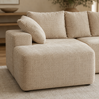 Canapé modulaire sectionnel OEM Cloud Couch, convertible en lit, de luxe, en forme de U, sans armature, compressé, pour appartement, décoration de salon, ODM