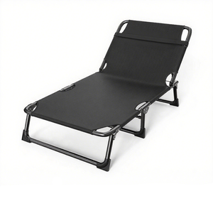 <span class=keywords><strong>Lit</strong></span> de camp pliant extérieur pliant de bureau sieste hôpital accompagnant <span class=keywords><strong>lit</strong></span> pliant en métal - Product Image 2