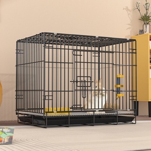 Jaula de Metal Resistente para <span class=keywords><strong>Conejos</strong></span>, Fácil de Limpiar, Plegable, Tamaño Mediano, para <span class=keywords><strong>Conejos</strong></span> de Orejas Caídas, Jaula Comercial para Gatos, para Interiores y Exteriores - Product Image 6