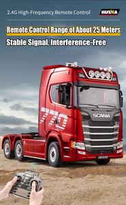 Xe tải hạng nặng Scania 6x6 770S V8 chính hãng HuiNa 1501 tỷ lệ 1:18 19 kênh điều khiển từ xa 6 bánh dẫn động bằng hợp kim - Product Image 3