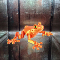 Figurine de grenouille 3D Frozen, jouet créatif, décoration anime, articulations mobiles, verre, échelle 1/12, collection pour enfants, unisexe, 7-12 ans