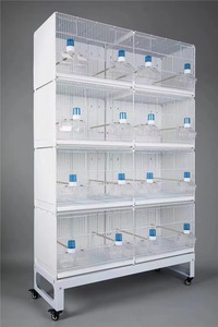 KWS Factory Wholesale Big <strong>Breeding</strong> <strong>Cage</strong> for Sale Multilayer Movable Splice Love <strong>Bird</strong> <strong>Cage</strong> With Roller Base - Product Image 2