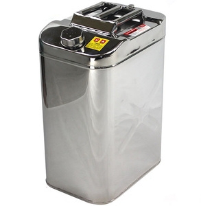 304 acier inoxydable huile <span class=keywords><strong>eau</strong></span> carburant stockage réservoir de gaz 40 litres essence diesel <span class=keywords><strong>jerrican</strong></span> - Product Image 1