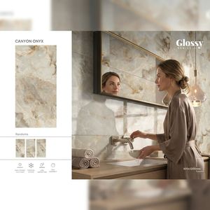 Lowest Rate 24x48 Nano Polished Porcelanato 60x120cm Canyon Onyx Design 600x1200mm Glazed Vitrified Ceramic Floor Tile - Product Image 1