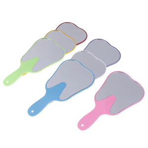 Miroir buccal dentaire Miroir dentaire multicolore en forme <span class=keywords><strong>de</strong></span> <span class=keywords><strong>dent</strong></span> Miroir dentaire à main Inspection des examens dentaires Miroirs <span class=keywords><strong>de</strong></span> soins bucco-dentaires - Product Image 2