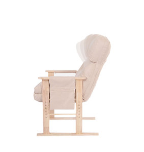 Poltrona <span class=keywords><strong>a</strong></span> <span class=keywords><strong>Dondolo</strong></span> <span class=keywords><strong>per</strong></span> Gravidanza e Allattamento con Base in Legno, 7 Posizioni, <span class=keywords><strong>per</strong></span> Casa, Ufficio e Soggiorno - Product Image 1