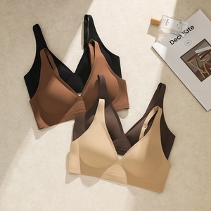 Của Phụ nữ mùa hè mềm hỗ trợ áo ngực không dây liền mạch intimates với vú nhỏ Push-Up Jelly Dải Cup Bra bán cố định Cup Bra - Product Image 1