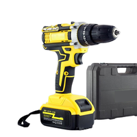 Proveedor Profesional de Taladro Inalámbrico de Grado Industrial de 21V con Batería, Juego de Taladro con Mandril sin Llave de 1/2 y Velocidad Variable