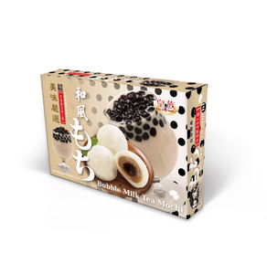 Qualité supérieure, fabriqué à Taïwan, 210 g * 24 boîtes/carton, Bubble Milk Tea Mochi, collations sucrées Daifuku, 100% Taïwan ROYAL FAMILY FOOD, 1 an - Product Image 1