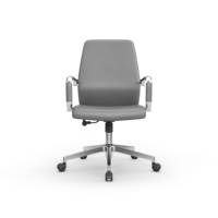 Bureau de direction moderne et fauteuil de bureau, mobilier de bureau confortable, hauteur réglable, cadre en acier et cuir, siège pivotant