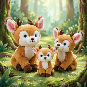 Juguete de Peluche de Ciervo del Bosque al por Mayor, Muñeco de Ciervo de Alta Fidelidad, Decoración <span class=keywords><strong>para</strong></span> Guardería y Regalos Educativos de Vida Silvestre - Product Image 5