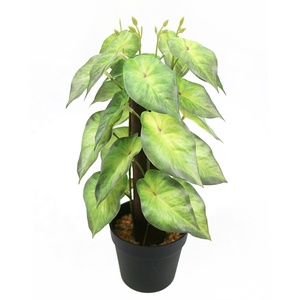 Planta Artificial de 28 Hojas y 32 cm de Alto, Decoración para Estantería, Bonsái Pequeño - Product Image 2