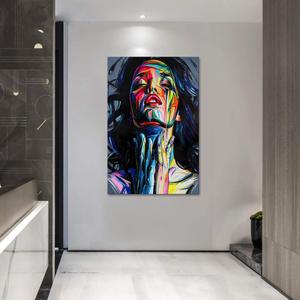 <span class=keywords><strong>Banksy</strong></span> Street Art-Cuadro de grafiti colorido para mujer, pintura en lienzo, decoración de pared para sala de estar, lienzo enmarcado - Product Image 4