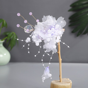 2025 Nouveau style de conception originale, coiffe Hanfu en fleurs de soie faites à la main, style ancien conte de fées, pour festival, performance et maquillage capillaire - Product Image 3