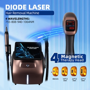 Diode Laser Beauty Machine 755-808-940-1064NM Hair Removal Pigment Tattoo Skin Rejuvenation Commercial <b>Desktop</b> - Product Image 3