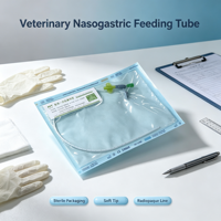 Sonde d'alimentation vétérinaire radiopaque à usage unique pour chat
