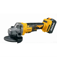 Meuleuse d'angle industrielle XinChain KN-8511 21V 125mm à moteur sans balais, interrupteur coulissant, 8500 tr/min, disque de meulage inclus, DIY M14
