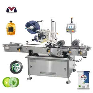 Flat label dispenser machine/opp bag ampoule labeling machine/horizontal label application packaging machine