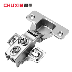 Ultra-Short Arm 35 Cup Two-Stage Force Furniture Hinge 25 Thick <b>Door</b> Damping Short Arm Thick Side <b>Plate</b> Full Cover Large Bend - Product Image 3