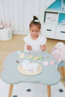 Meubles pour enfants d'âge préscolaire chaise de table en forme d'ours table et chaise de fête pour enfants en bois