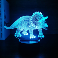 Lampe de nuit holographique 3D personnalisable à succès, éclairage extérieur avec base en ABS et impression de logo pour la maison et le jardin
