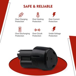 Batería de repuesto de 3.0Ah para baterías Bosch de 12V BAT414, compatible con herramientas de iones de litio Bosch de 12V Max BAT420 GBA12V30 BAT411 - Product Image 5