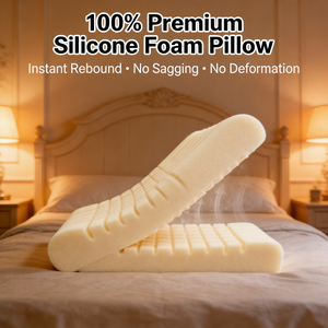 Oreiller cervical en mousse de silicone ergonomique XIMU, support cervical instantané, respirant, anti-transpiration, design rafraîchissant - Product Image 4