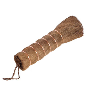 Brosse à thé en poils de coco brun, grande taille, faite à la main, pour le nettoyage des bols de Kung Fu, usage domestique - Product Image 5