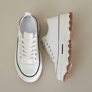 Chaussures de marche compensées pour femme, tendance automne, respirantes, à semelle épaisse, baskets décontractées légères style urbain - Product Image 6