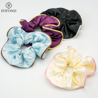 Grands chouchous élégants en satin pour femmes, accessoire de cravate pour cheveux doux à la mode pour filles mignonnes
