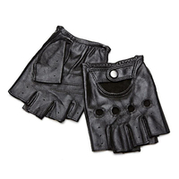 Guantes de Ciclismo Personalizados OEM de Invierno con Pantalla Táctil, Cierre Magnético, Medios Dedos, Resistentes al Viento, Antideslizantes, de Piel de Oveja, para Motocicleta, Venta al Por Mayor