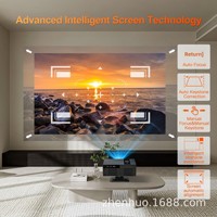 Projecteur intelligent portable d'extérieur X6 en gros, 1080P Full HD, prend en charge 320 ANSI, Android 13, WiFi, BT, pour cinéma maison et vidéo