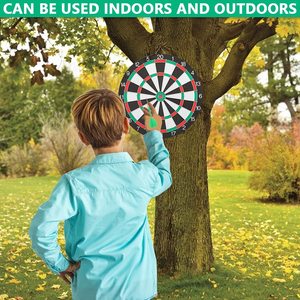 Yiwu nhà máy 17 inch mạnh mẽ nam châm Dartboard với cao cấp Flannelette phi tiêu + Dartboard phù hợp cho tập thể dục trong nhà - Product Image 2