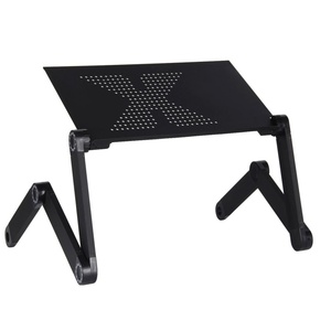 Escritorio pequeño y moderno para ordenador, mesa plegable de metal resistente, no requiere montaje, escritorio de escritura resistente para espacios pequeños, escuela y hotel - Product Image 5