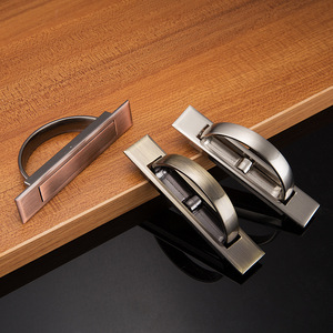 Furniture Handle Zinc Alloy Rectangle Minimalist Cabinet <b>Door</b> Durable Forward - Product Image 2