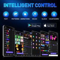 Casquettes LED lumineuses, casquettes LED intelligentes à écran couleur pour enfants, casquettes LED programmables à messages défilants, contrôle par application Bluetooth