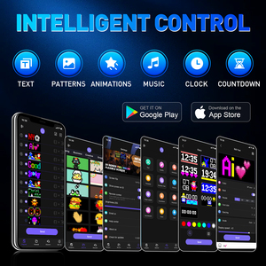 Casquettes LED lumineuses, casquettes LED intelligentes à écran couleur pour enfants, casquettes LED programmables à messages défilants, contrôle par application Bluetooth - Product Image 3