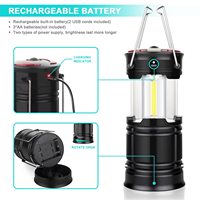 KSWING lanternes de Camping accessoires de Camping USB rechargeables et alimenté par batterie 2-en-1 lanternes LED, lumières d'hurricane