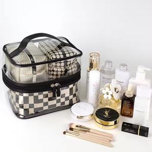 Hot-Selling Three-Piece PU Cosmetic <b>Bag</b> <b>Waterproof</b> for <b>Toiletry</b> <b>Bag</b> Customizable Classy Simple Skin Care Product Cosmetics - Product Image 3