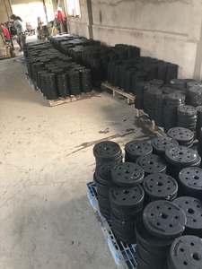 Venta al por mayor de fábrica, juego de mancuernas ajustables para gimnasio, placa de peso con mancuernas de <span class=keywords><strong>cemento</strong></span> plástico - Product Image 6