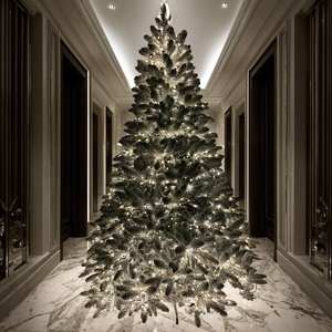 Supplier <strong>Light-up</strong> Hinged Branches Spruce PE PVC Mix Christmas <strong>Tree</strong> From Manufacturer - Product Image 1