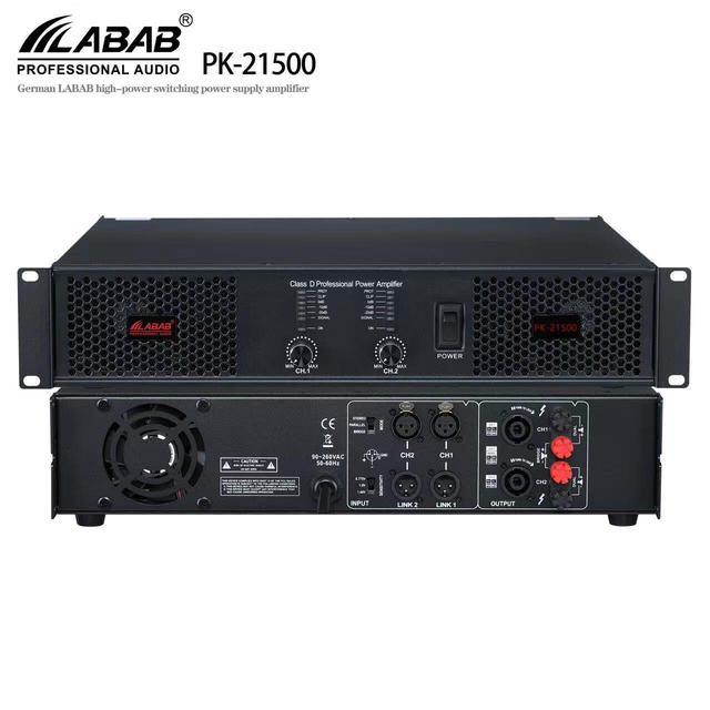 LABAB High-Tech 2000W High-Power Active Metal Outdoor Concerts Amplifier German Imported ROHS Certified Post-Stage 8ohm