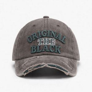 หมวกเบสบอลวินเทจปักโลโก้ 3 มิติ แบบกำหนดเองได้ สำหรับทุกเพศ ขายส่ง คุณภาพสูง สไตล์ทำเก่า - Product Image 5