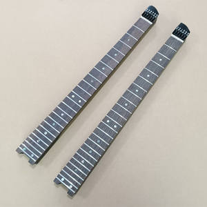 Cuello de guitarra <span class=keywords><strong>sin</strong></span> <span class=keywords><strong>cabeza</strong></span> de madera de Wenge, 24 trastes, cuello de madera de ala de <span class=keywords><strong>pollo</strong></span> - Product Image 1