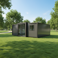 Maison conteneur pliable préfabriquée de luxe, maisons modulaires en acier, maisons conteneurs extensibles de 20 pieds pour villa et appartement