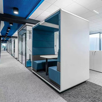 Bâtiment préfabriqué moderne personnalisé en aluminium insonorisé pour usage résidentiel extérieur, avec isolation en verre, idéal pour bureau