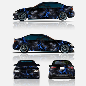 WRAPMASTER PET <span class=keywords><strong>Film</strong></span> Vinyle pour Voiture Lightning 1.52x20m, Design Personnalisé, <span class=keywords><strong>Film</strong></span> pour Véhicule pour Graphiques Intégraux - Product Image 2